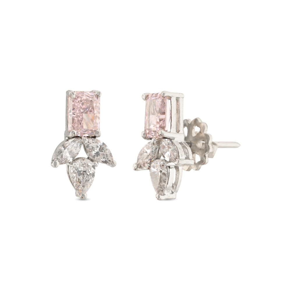 92.5 Pure Silver Womens Earring Set Long Hanggings