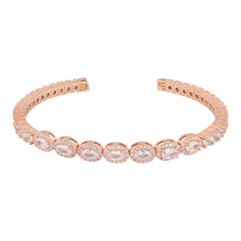 Womens Rose Gold Open Type Bracelet