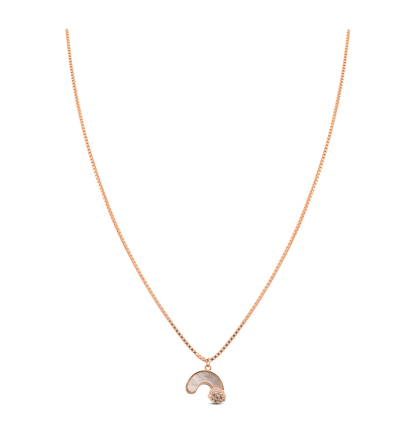 LeZilver Silver Rose Gold Chain