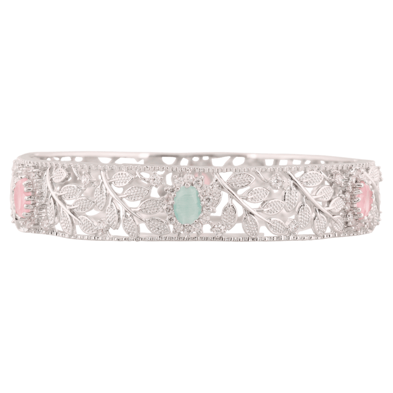 LLeZilver Silver Bangles bracelet ( 58.520 grams ) for Women � Handcrafted Purity, Delivered Pan India