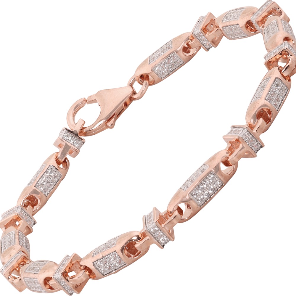 LeZilver's Rose Gold Silver Bracelet for Women