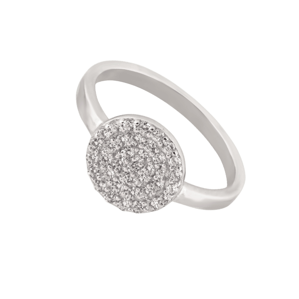 LeZilverhine Bright with LeZilver 92.5 Silver Rings with Stones ( 2.12 gms)