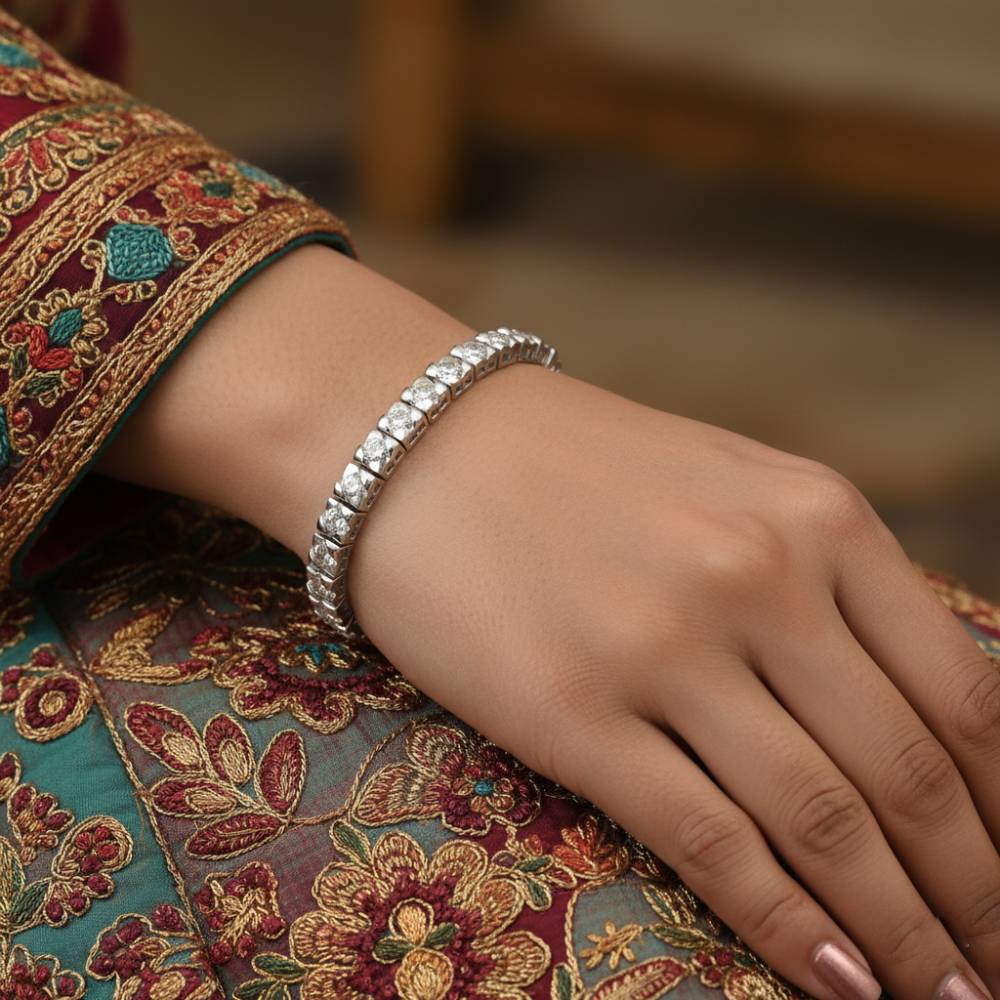 LeZilver's 92.5 Silver Bracelet for Men