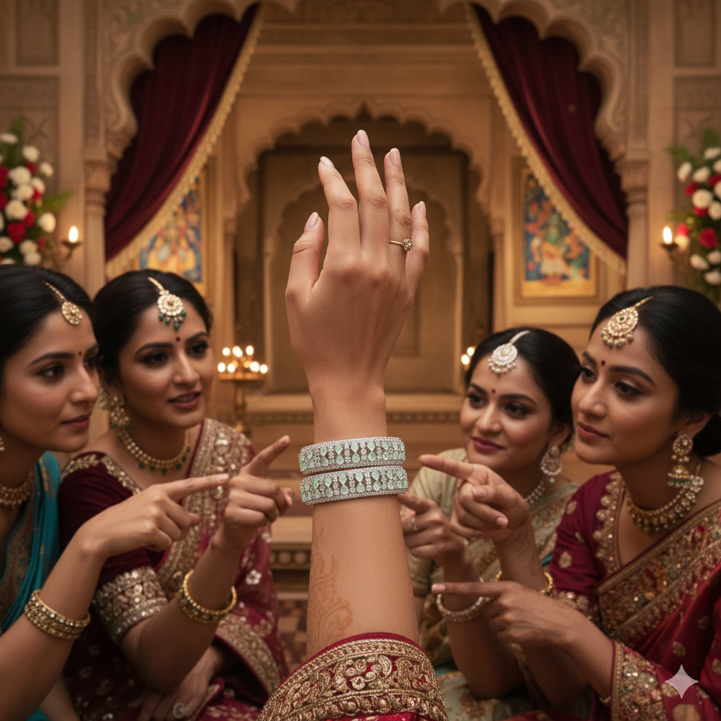 Elegant Silver Bangle bracelet ( 49.280 grams ) for Weddings & Festive Wear | LeZilver India