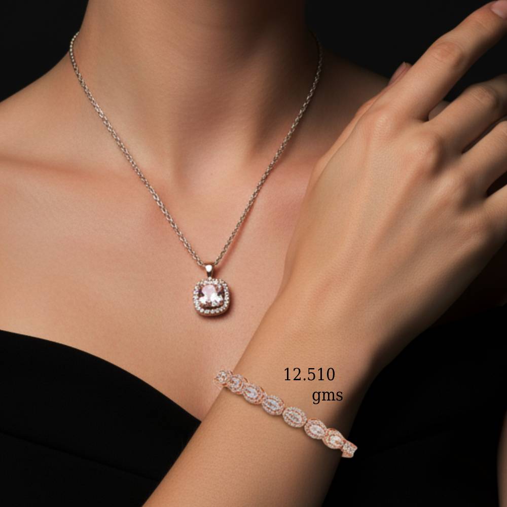 Womens Rose Gold Open Type Bracelet