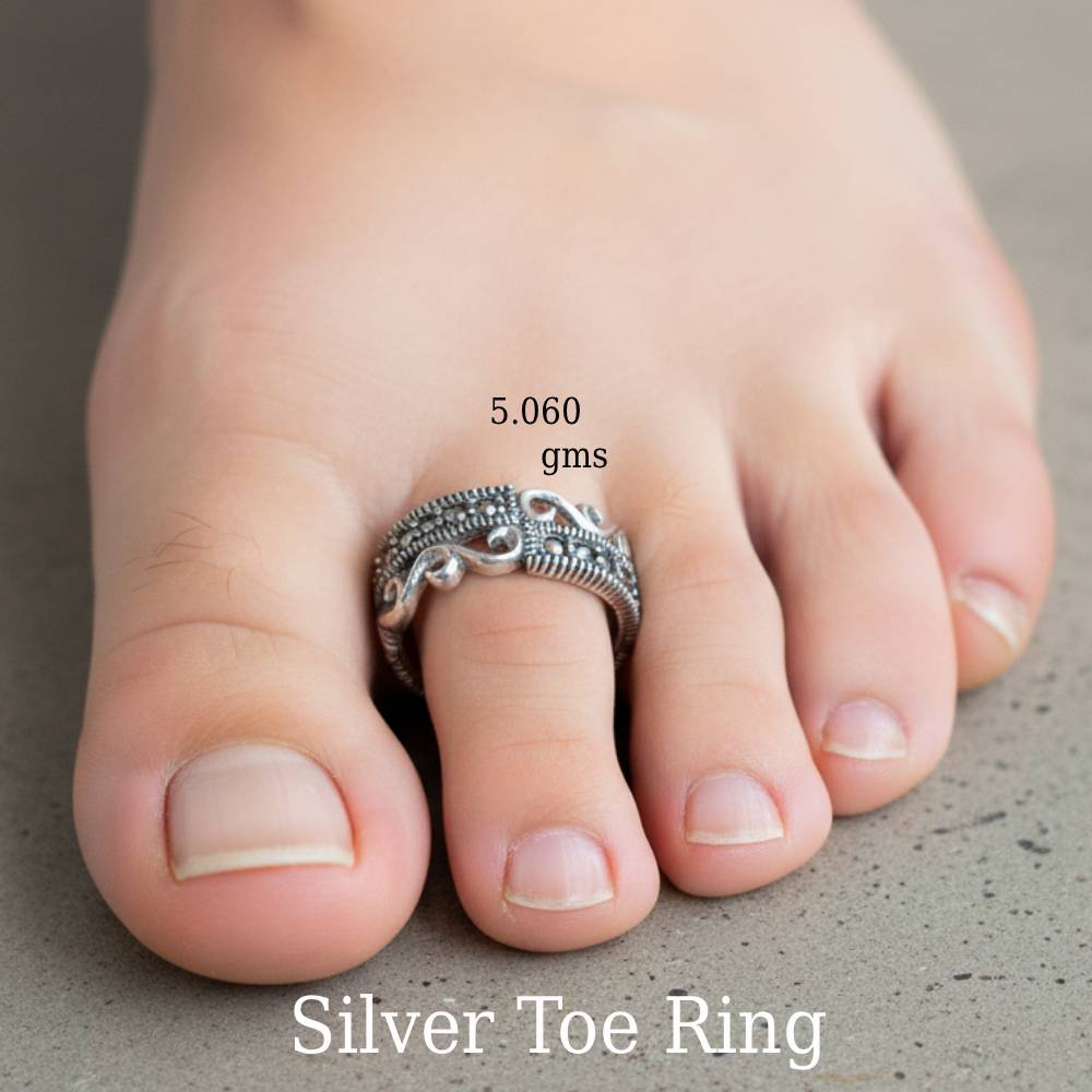 LeZilver 92.5 Pure Silver Toe Ring for Women | Adjustable & Everyday Wear | Pan India Delivery