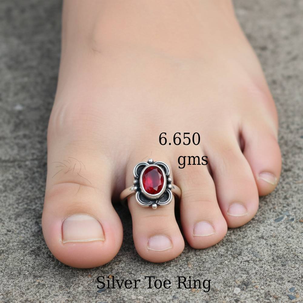 LeZilver 92.5 Silver Toe Ring for Women | Pan India Delivery