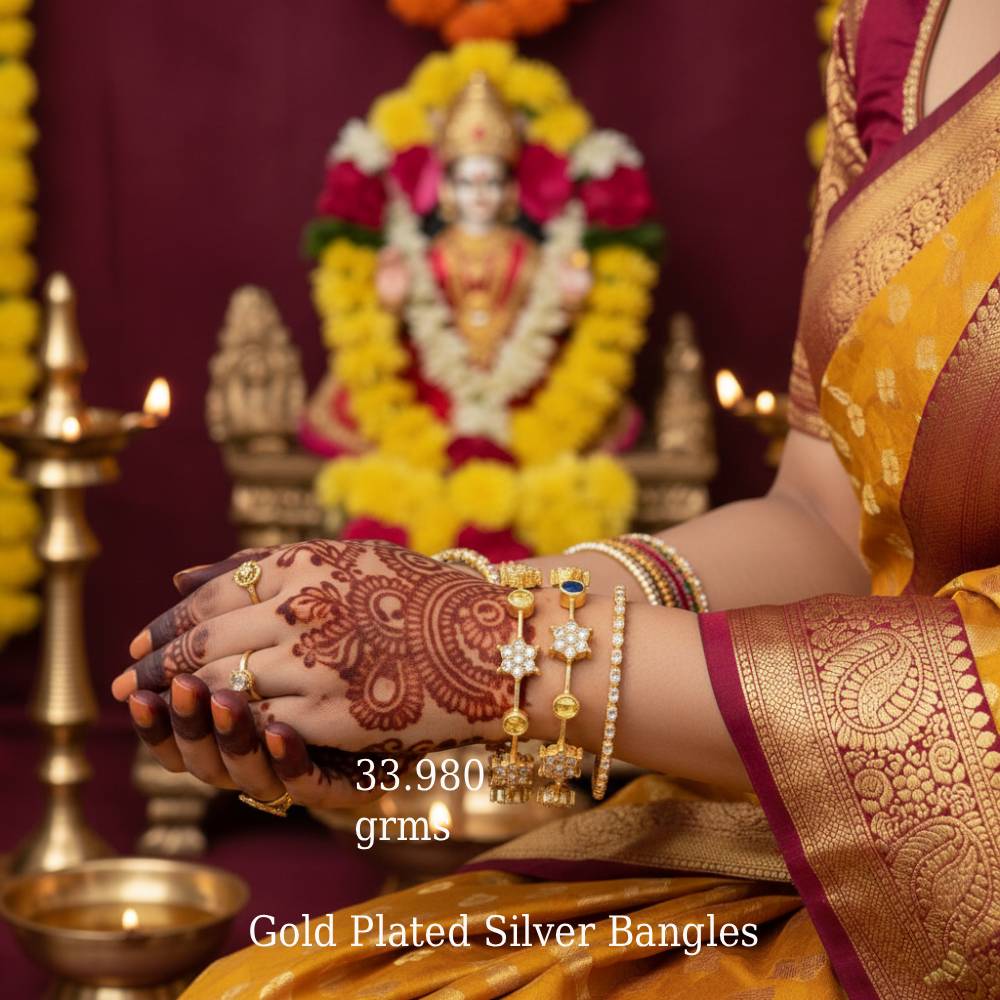 Silver Bangle bracelet for Women (33.980 grams ) | Shop 92.5 Jewelry Online in India | LeZilver