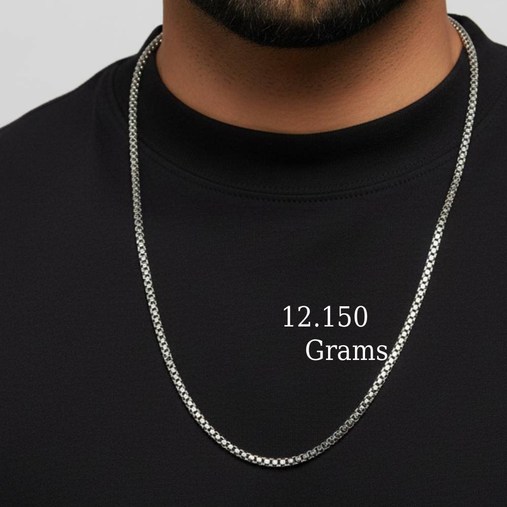 LeZilver Silver Chain for Men | 92.5 Certified | Rugged & Elegant Daily Wear