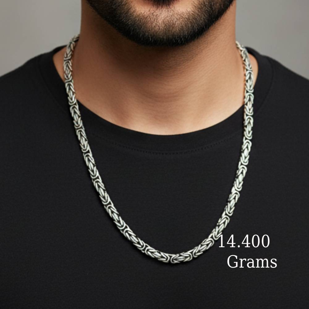 LeZilver 92.5 Pure Silver Chain for Men | Sleek, Strong & Everyday Classic
