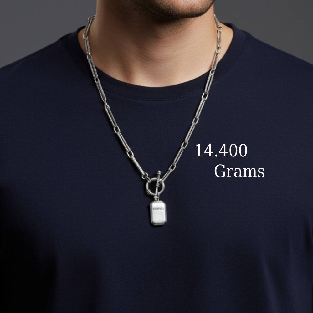 LeZilver 92.5 Silver Chain for Men | Stylish & Durable Daily Wear Jewelry ( 14.4 gms )