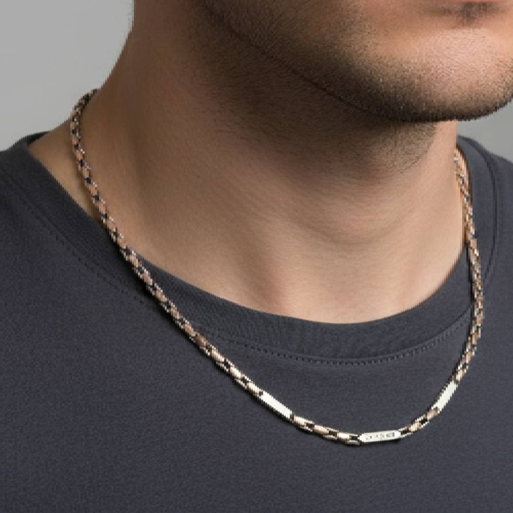 LeZilver 92.5 Hallmarked Silver Chain for Men | Lightweight & Long-Lasting | Stylish Everyday Look ( 25.54 gms )