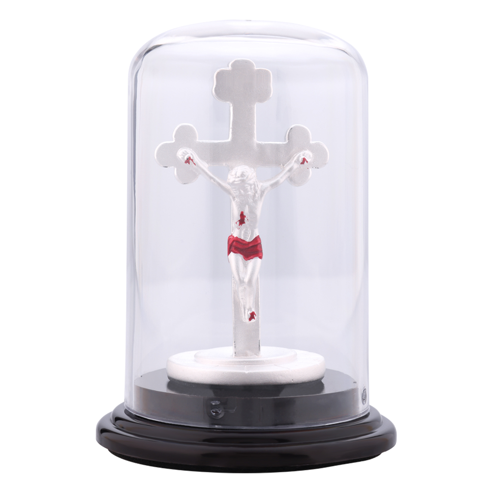Divine Jesus Silver Idol for Car Dashboard Protection | 92.5 Hallmarked | Fast Delivery