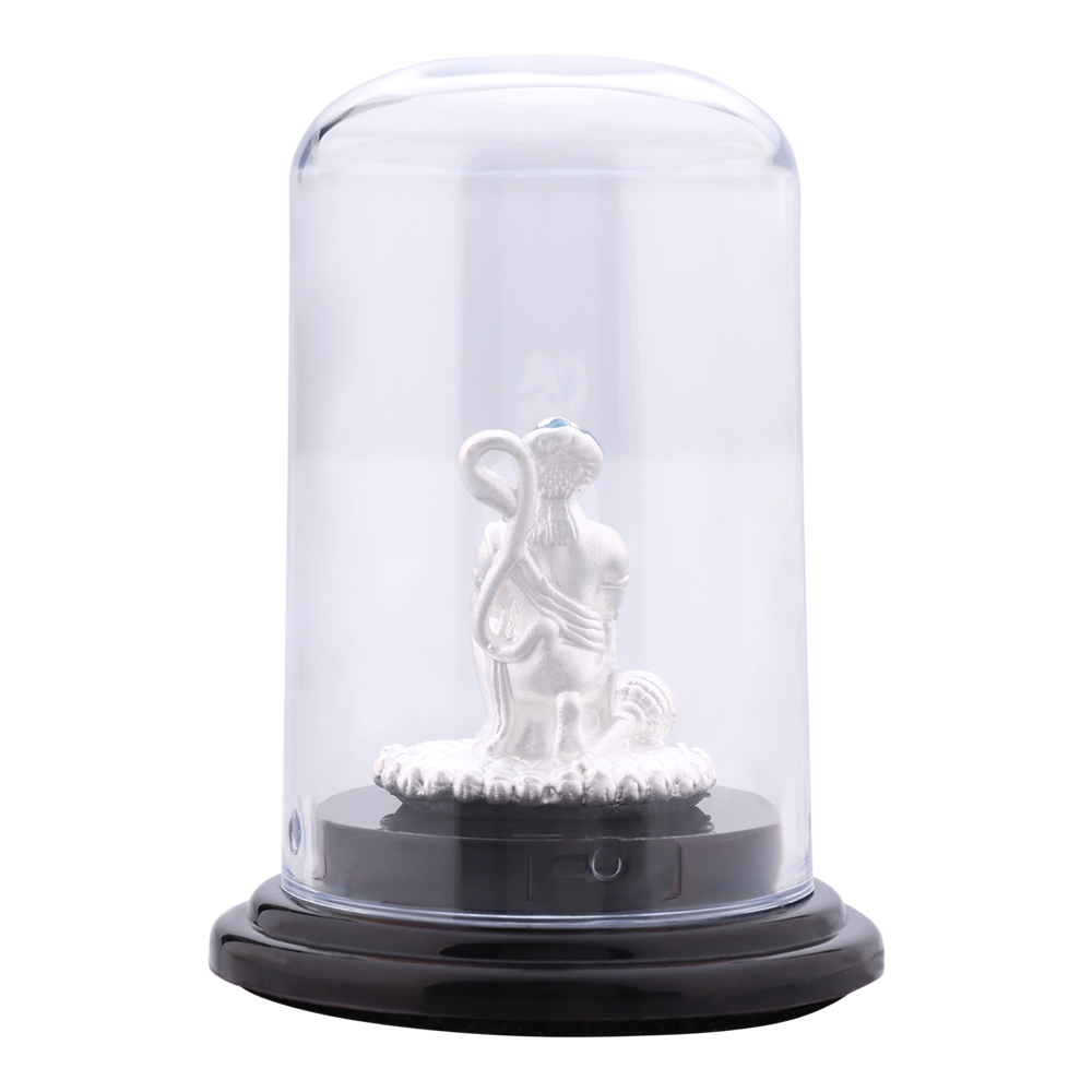 92.5 Pure Silver Hanuman Idol for Car Dashboard | Divine Protection Murti | Pan India Delivery