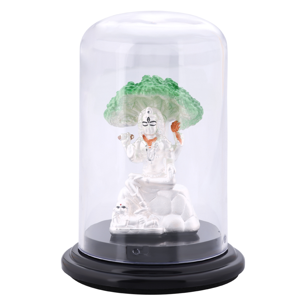 92.5 Pure Silver Shiva Idol | Handcrafted Lord Mahadev Murti | Pan India Delivery