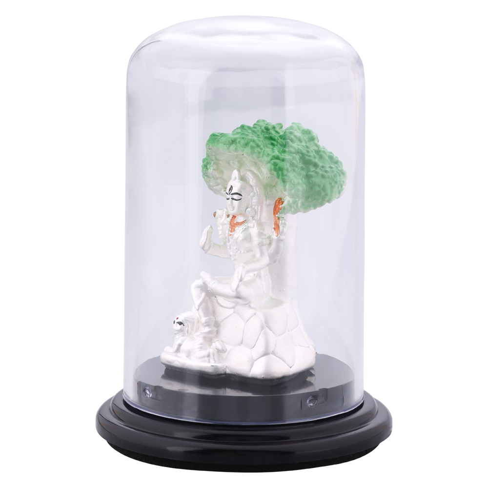 92.5 Pure Silver Shiva Idol | Handcrafted Lord Mahadev Murti | Pan India Delivery