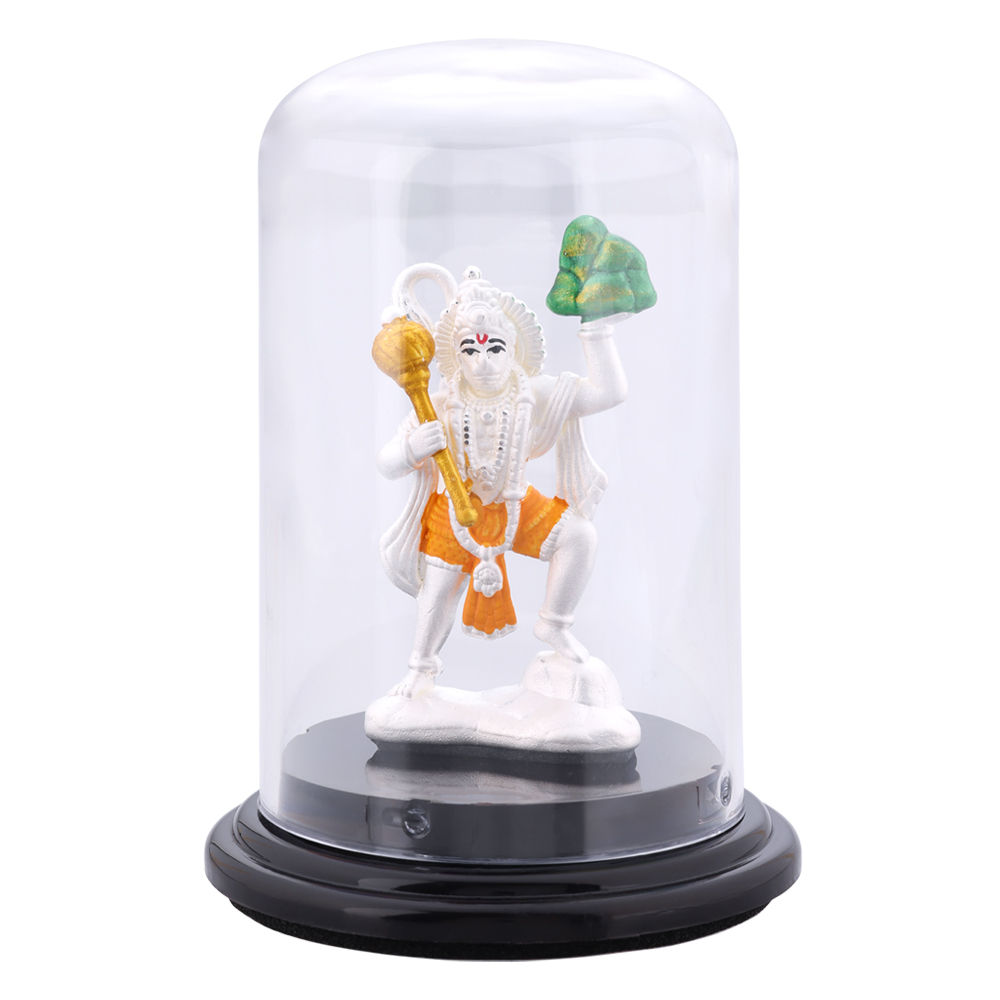 92.5 Pure Silver Hanuman Idol for Car Dashboard | Divine Protection Murti | Pan India Delivery