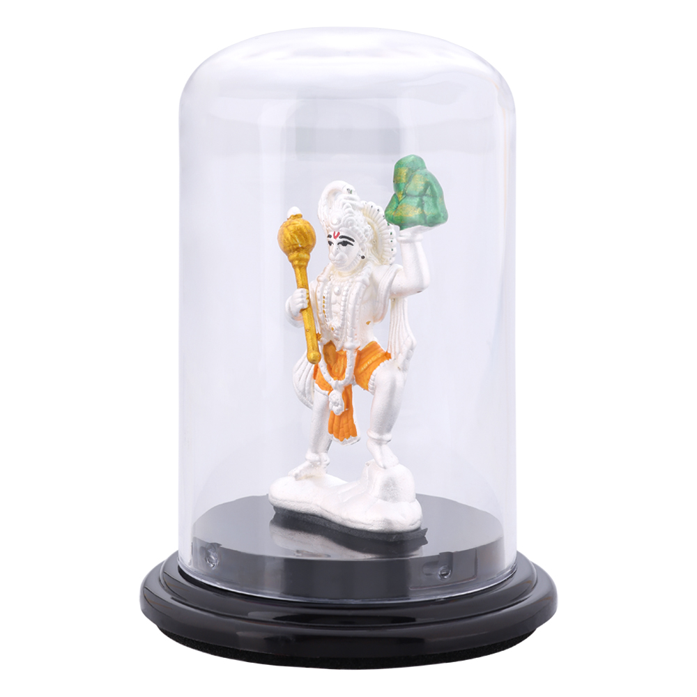 92.5 Pure Silver Hanuman Idol for Car Dashboard | Divine Protection Murti | Pan India Delivery