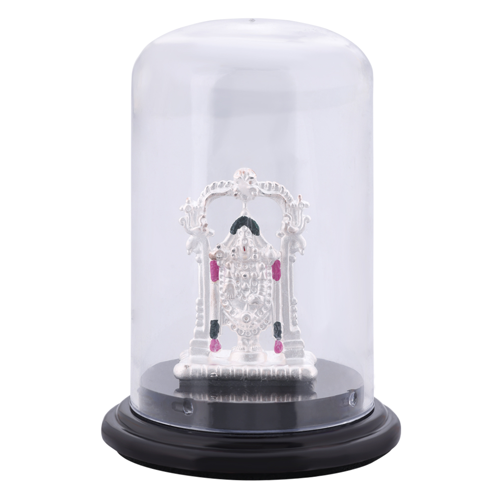 92.5 Pure Silver Lord Venkatesha Balaji Idol | Handcrafted Murti | Pan India Delivery