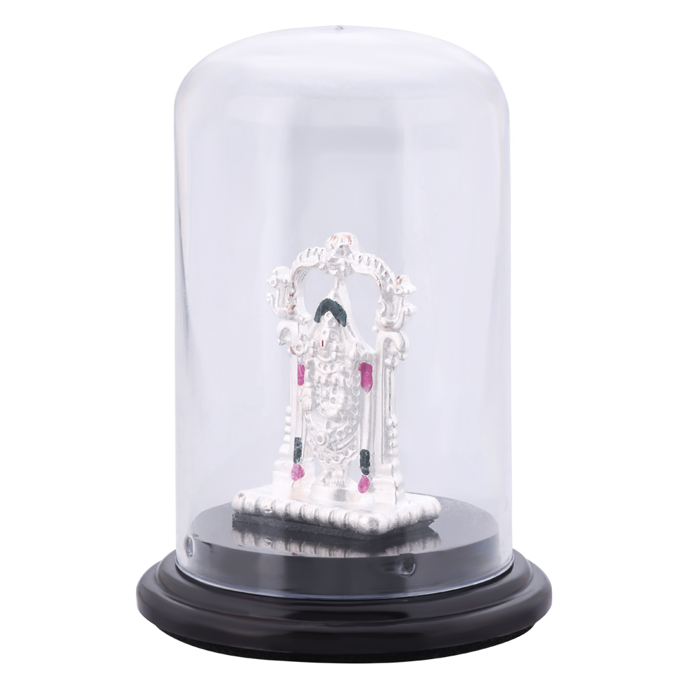 92.5 Pure Silver Lord Venkatesha Balaji Idol | Handcrafted Murti | Pan India Delivery