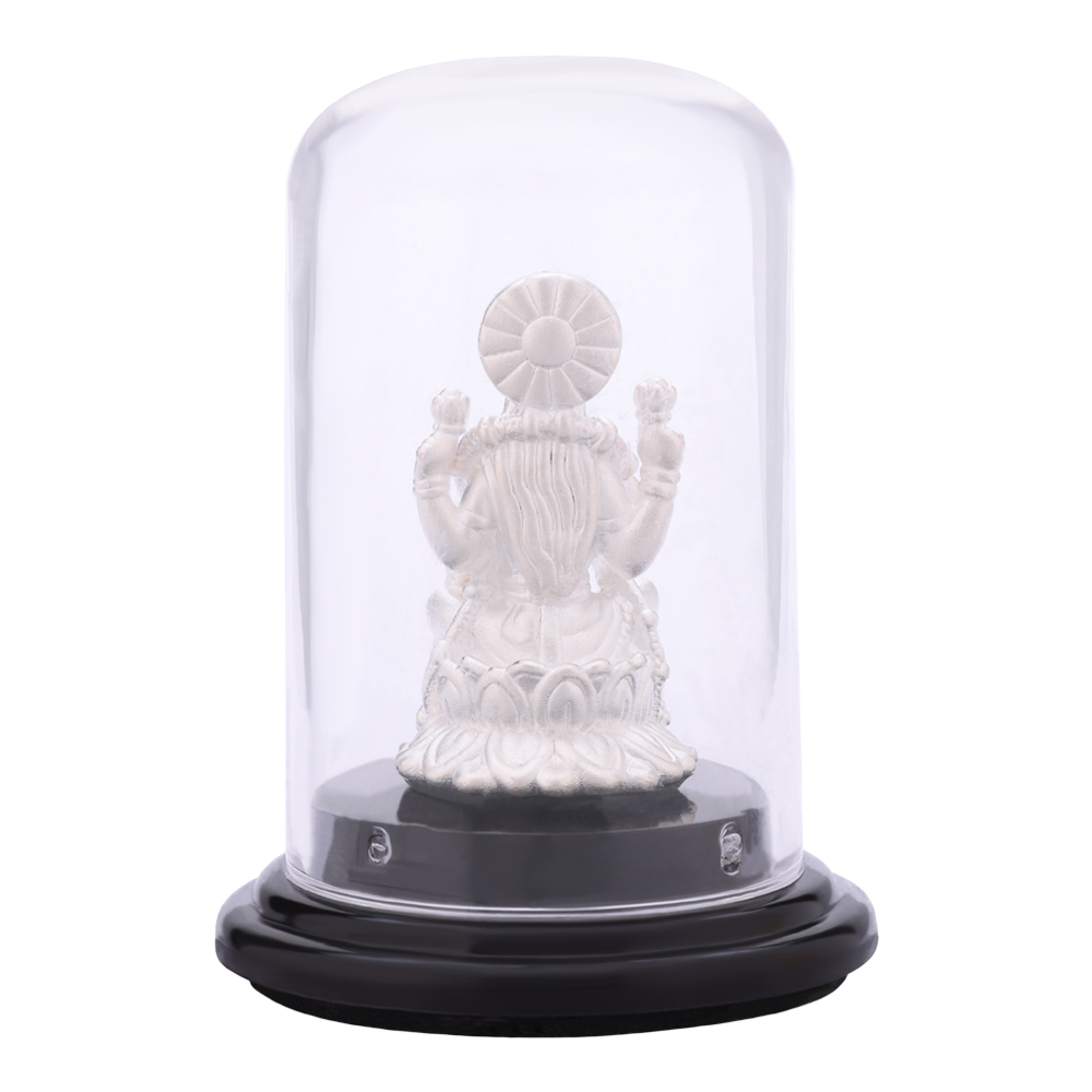 LeZilver 92.5 Pure Silver Lakshmi Idol � Wealth & Prosperity Goddess Murti