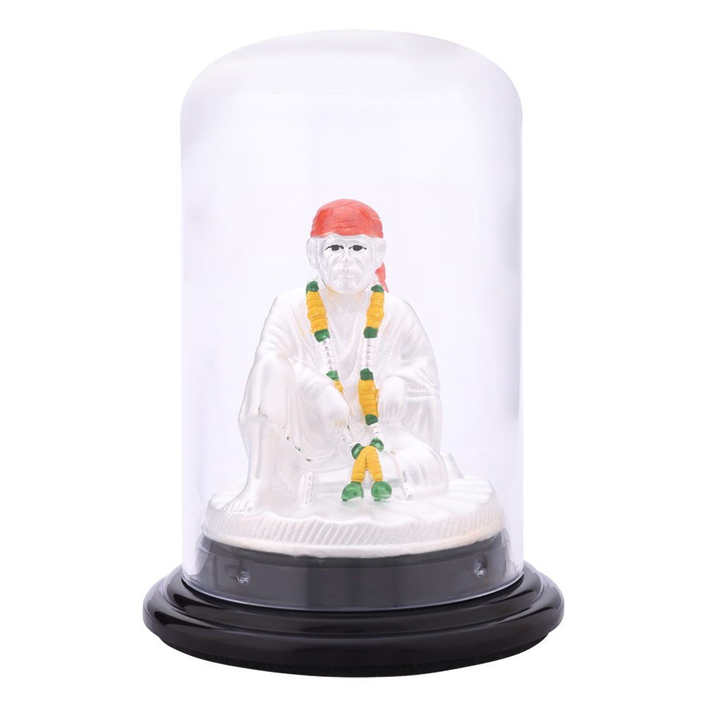 LeZilver 92.5 Pure Silver Sai Baba Idol � Divine Blessings Murti
