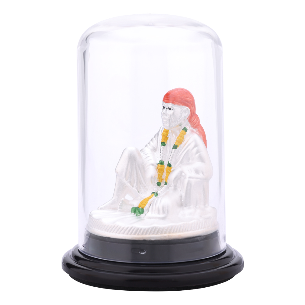 LeZilver 92.5 Pure Silver Sai Baba Idol � Divine Blessings Murti