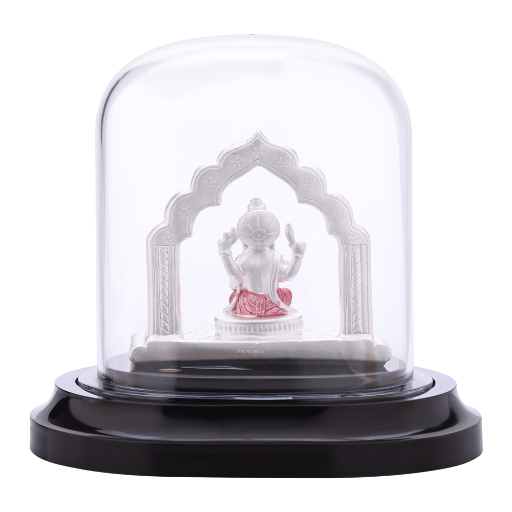 LeZilver Vinayaka Silver Idol � Handcrafted 92.5 Pure Silver Ganesha