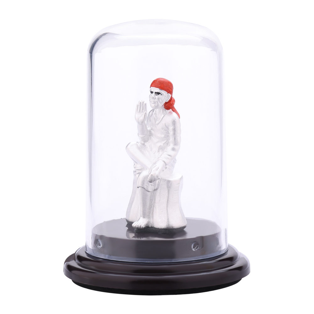 LeZilver Sai Baba Pure Silver Idol � Handcrafted Divine Murti  ( 3.57 gms )