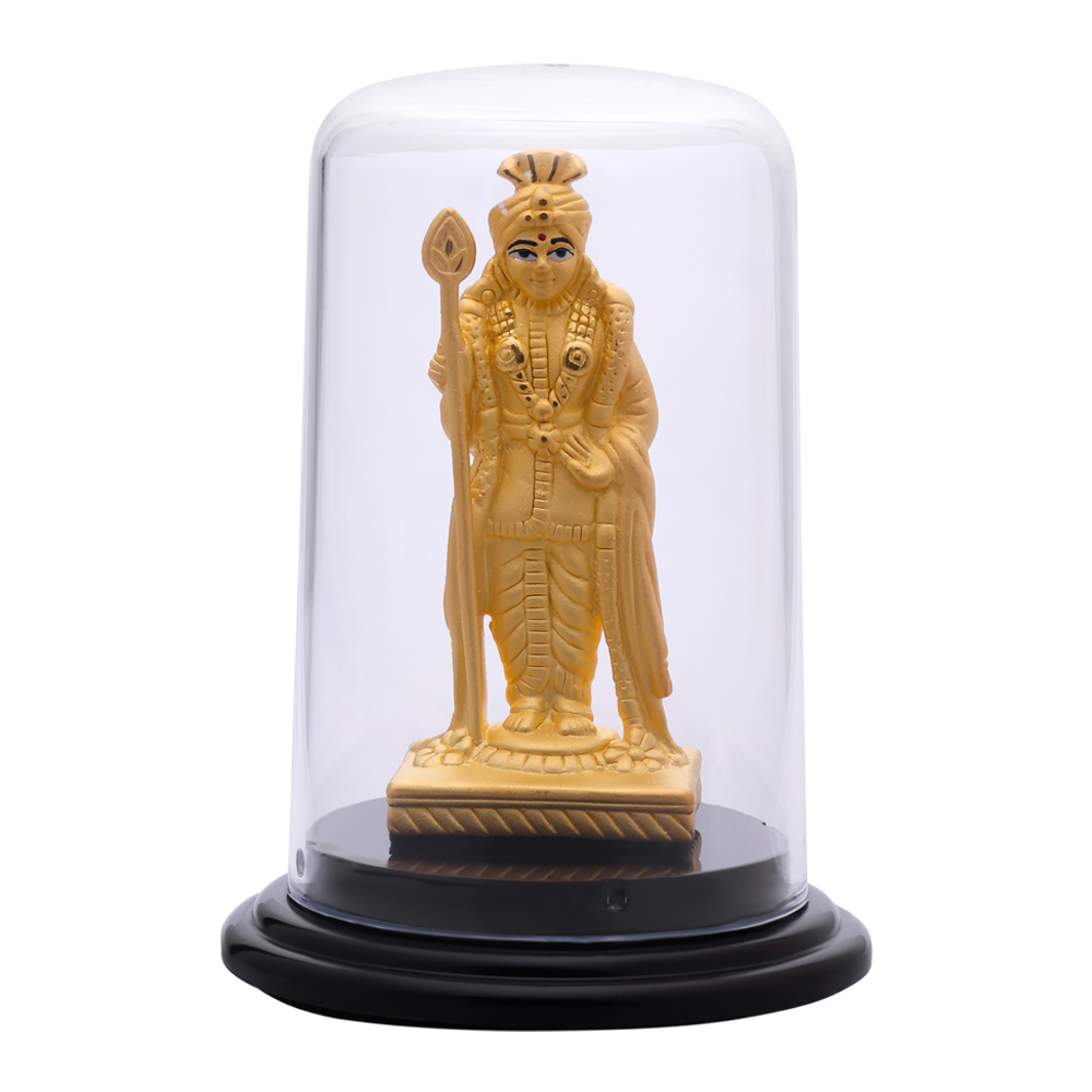 Lord Murugan Silver & Golden Finish Idol � Divine Protection & Victory � LeZilver ( 9.9 gms )