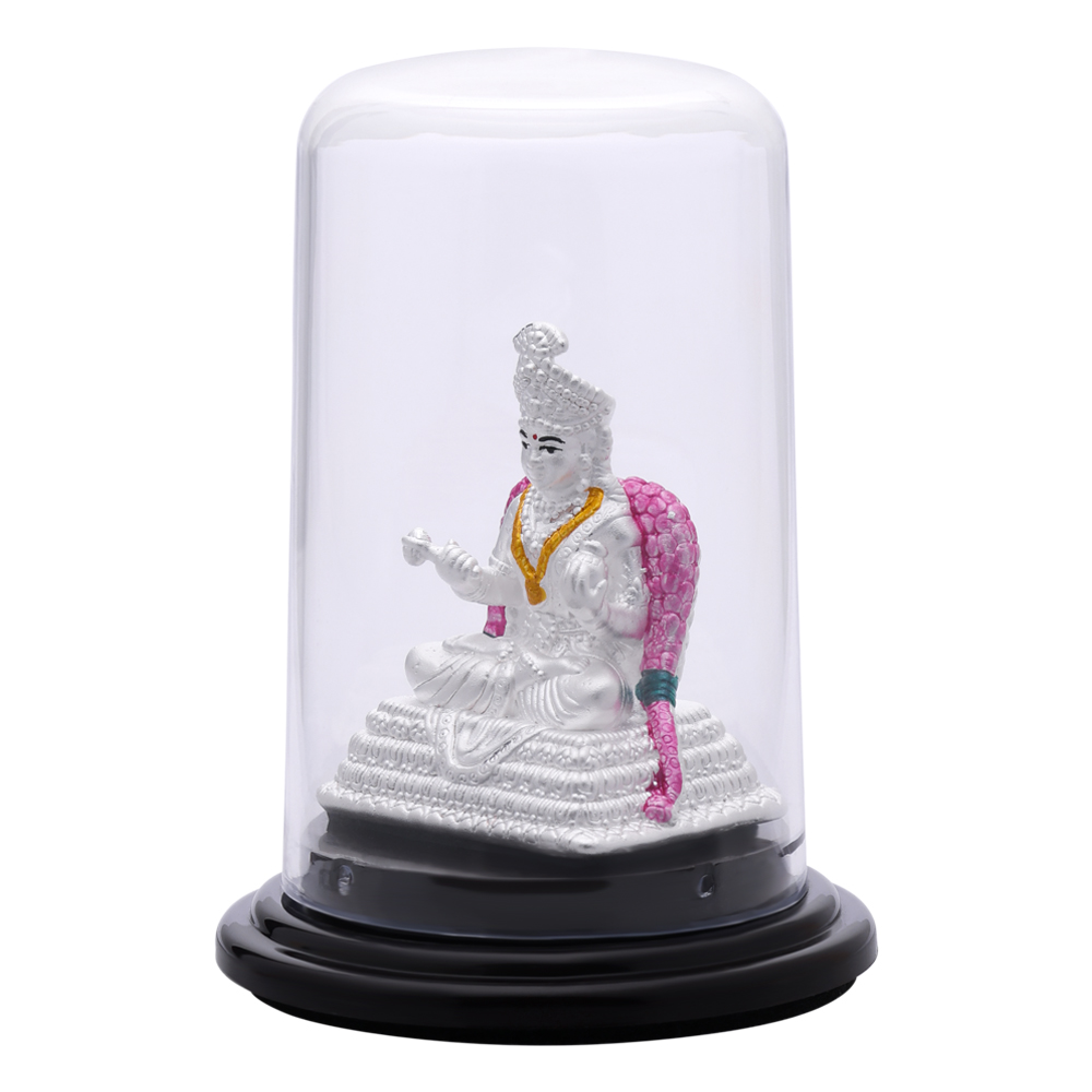 92.5 Pure Silver Saraswathi Idol � Handcrafted Goddess of Knowledge & Wisdom