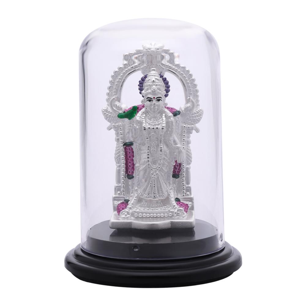 92.5 Pure Silver Madurai Meenakshi Idol � Handcrafted Goddess Meenakshi Statue