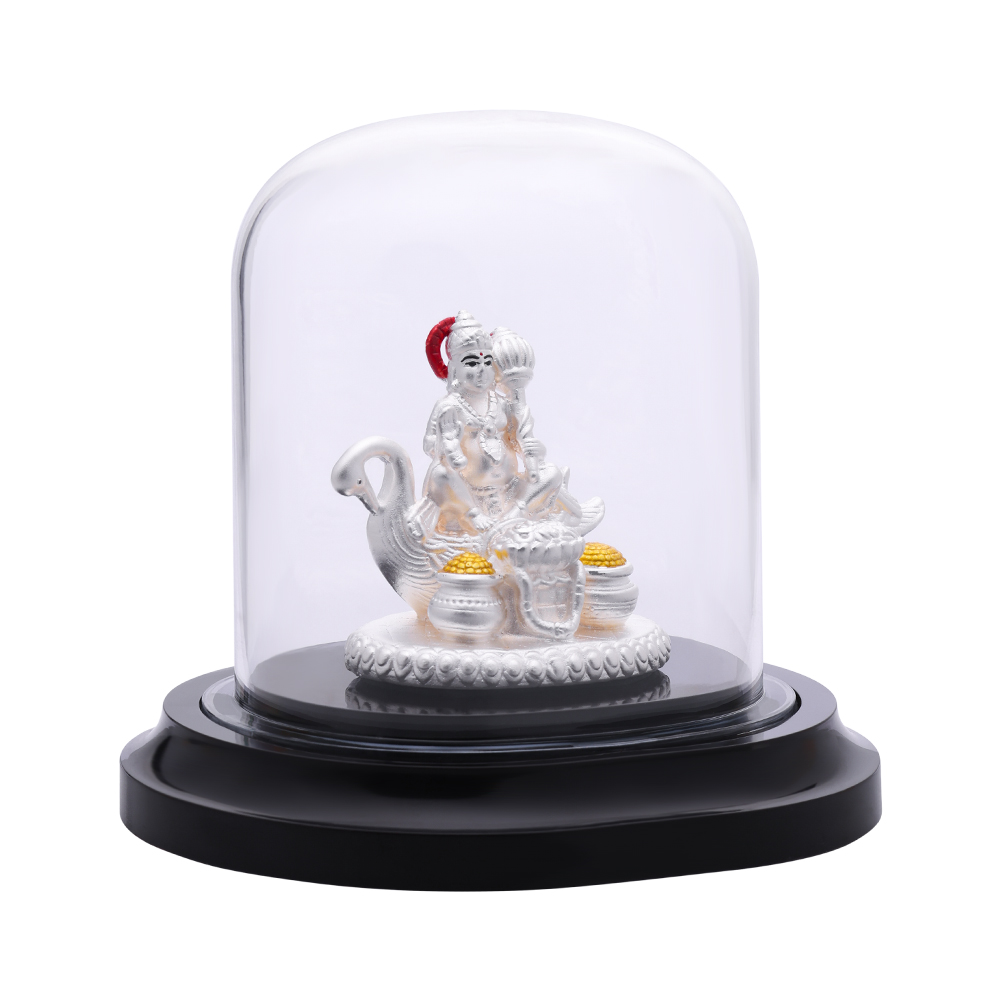 Silver Kuberan Idol � Lord of Wealth & Fortune