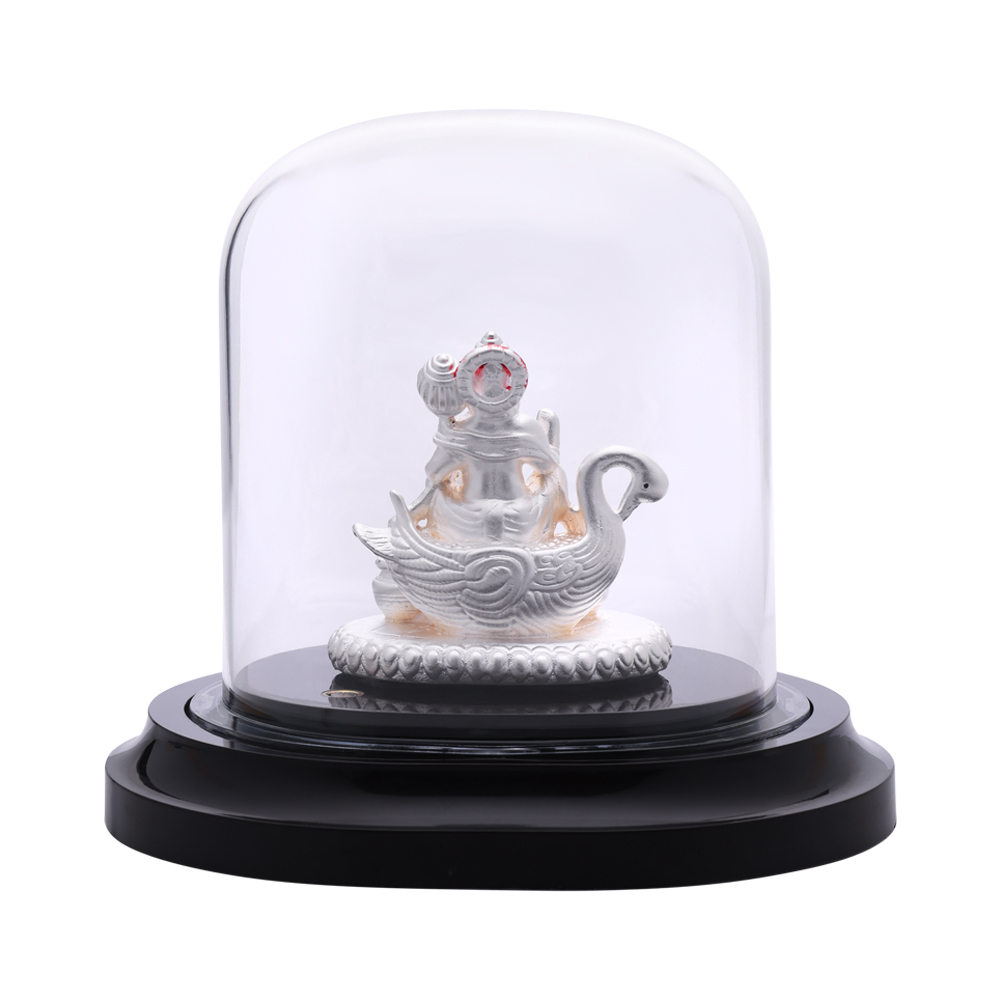 Silver Kuberan Idol � Lord of Wealth & Fortune