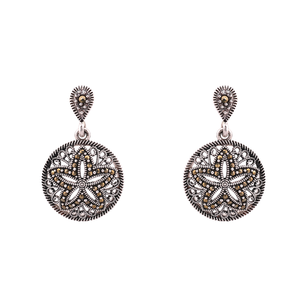 LeZilver 92.5 Pure Silver Earrings for Women | Elegant Designer Wear