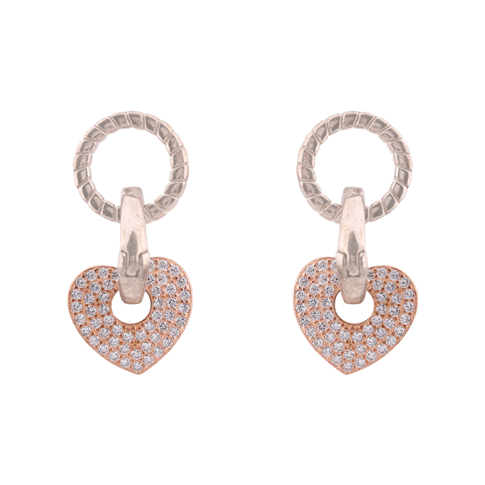 LeZilver Pure Silver Drop Earrings | Stylish Handcrafted Jewelry
