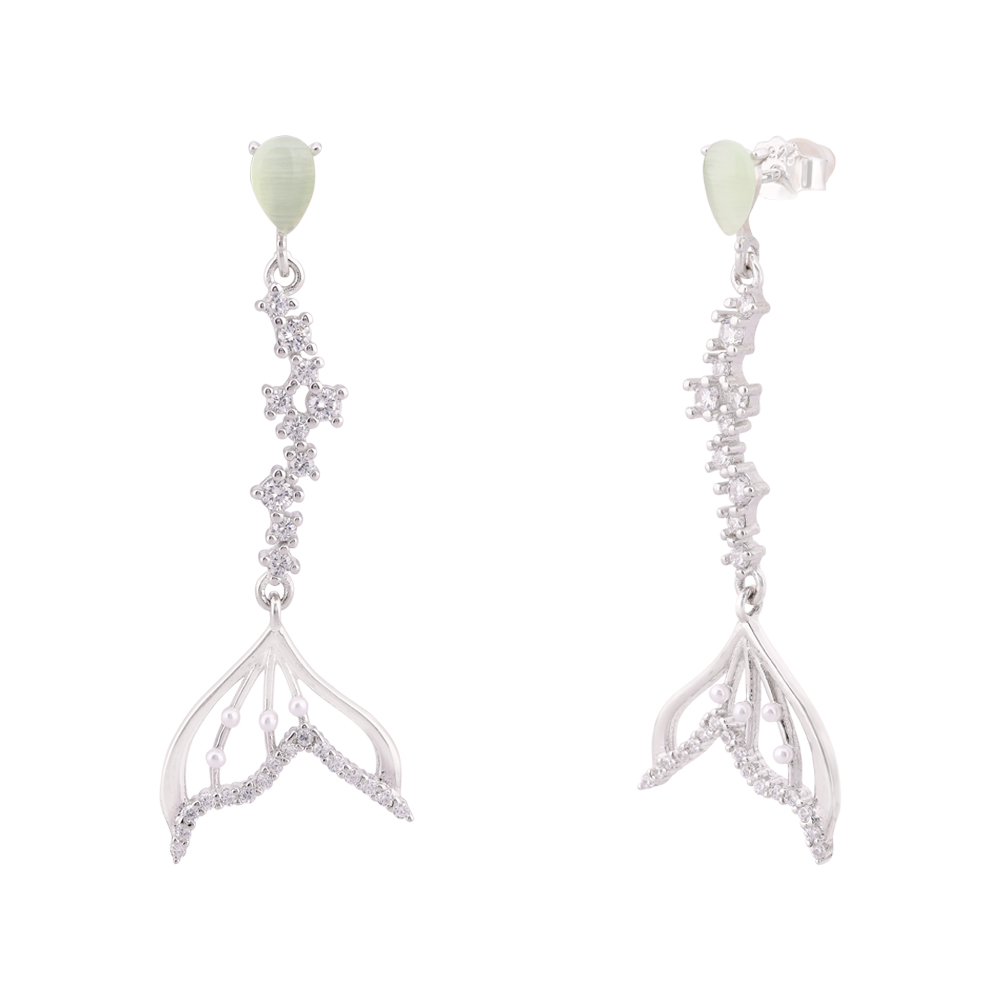 LeZilver Elegant 92.5 Pure Silver Ear Cuff Earrings for Women | Modern Statement Style