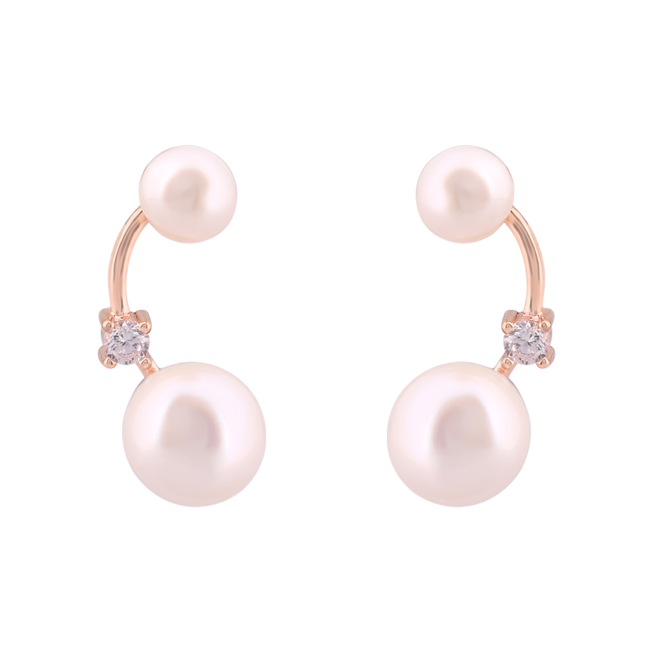 LeZilver Sparkle-Finish 92.5 Pure Silver Micro Stud Earrings for Women | Delicate Daily Wear