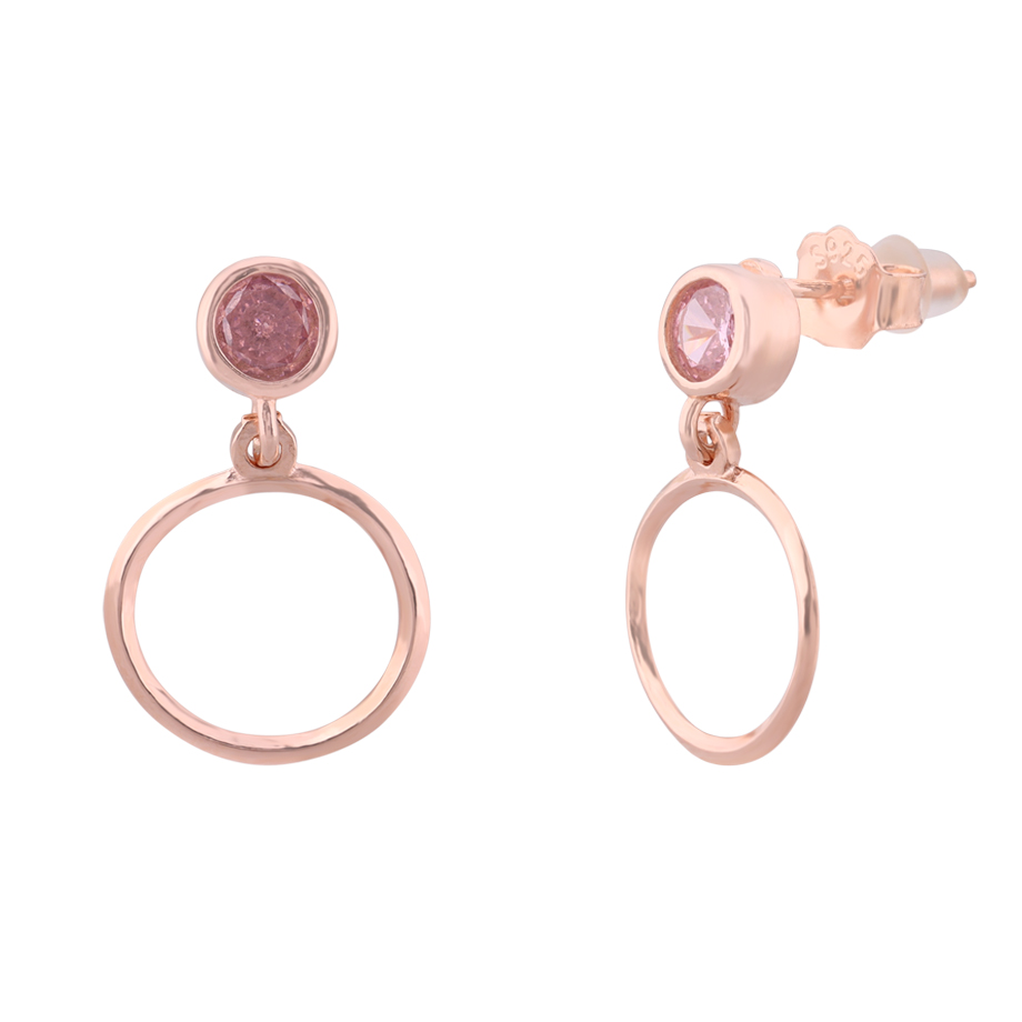 LeZilver Classic 92.5 Pure Silver Round Stud Earrings for Women | Timeless Everyday Essential