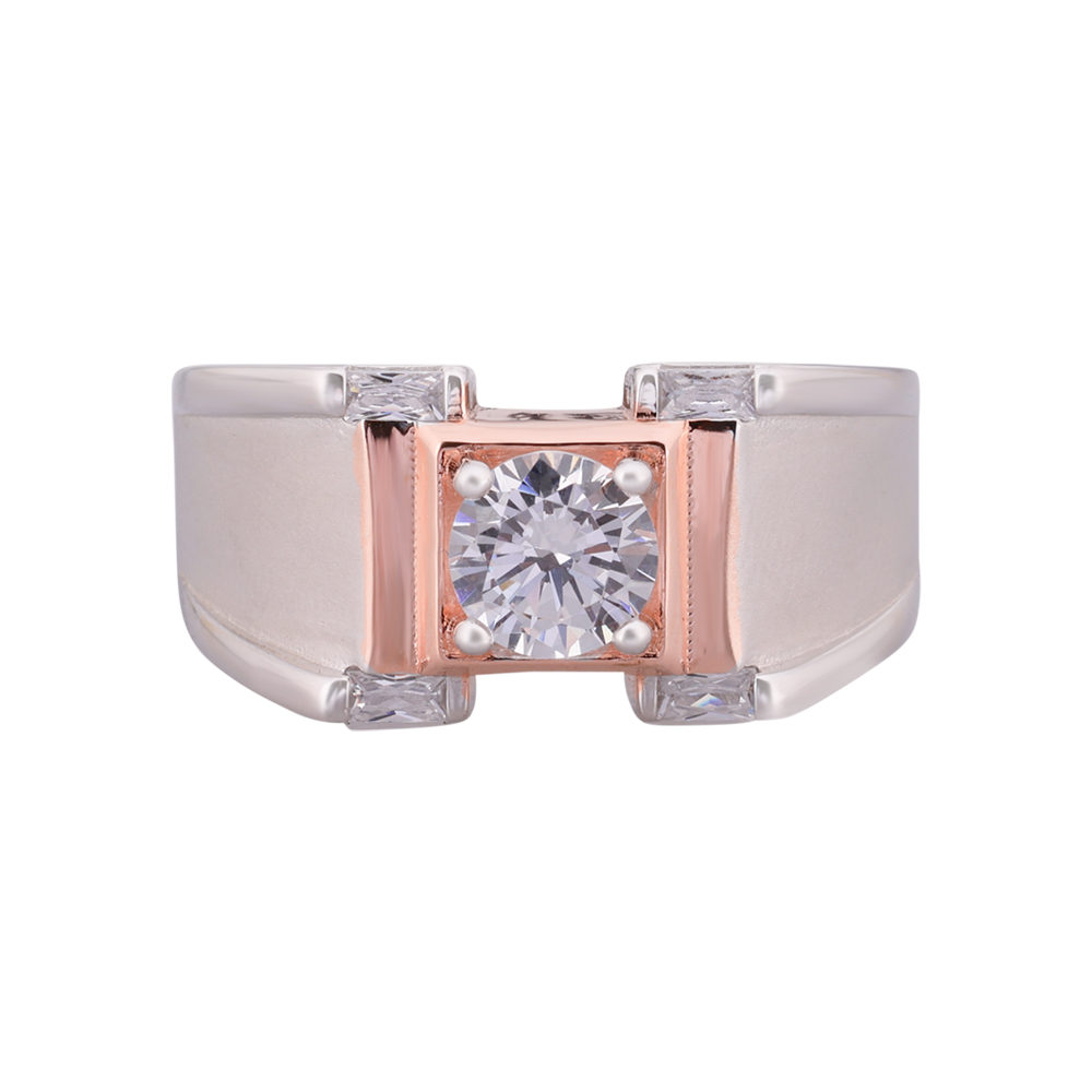 Stylish Men�s Silver Ring � LeZilver