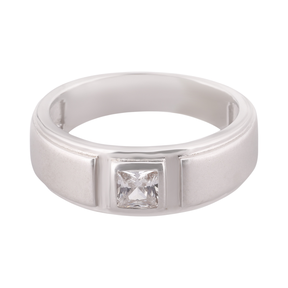 LeZilver Apex Pure 92.5 Silver Ring for Men | Bold Minimal Design