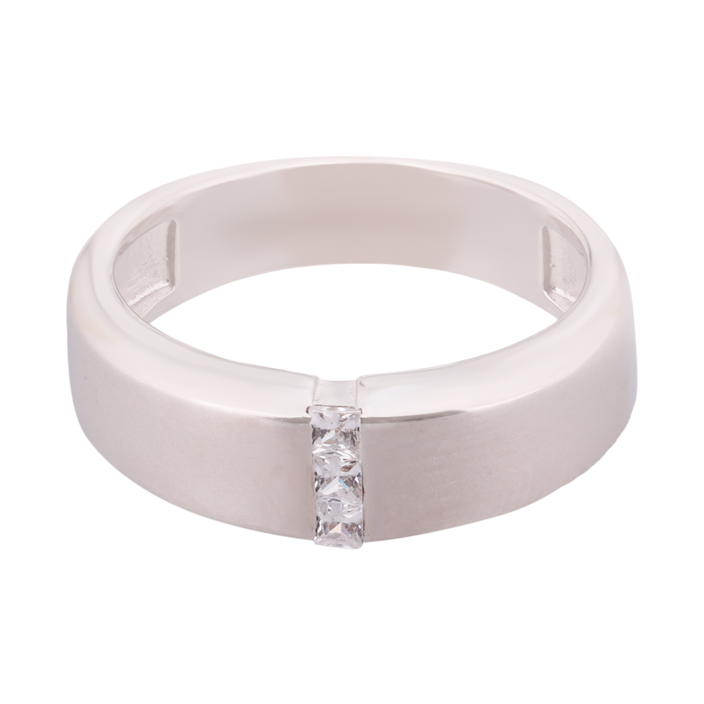 LeZilver Stride Men�s 92.5 Silver Ring | Modern Bold Design | PAN India Delivery