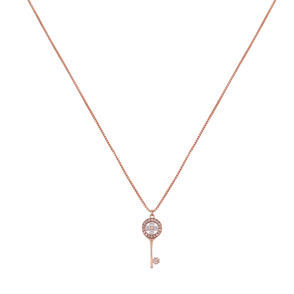 LeZilver Women�s Rose Gold Silver Chain � 92.5 Pure Silver Elegance | PAN-India Delivery