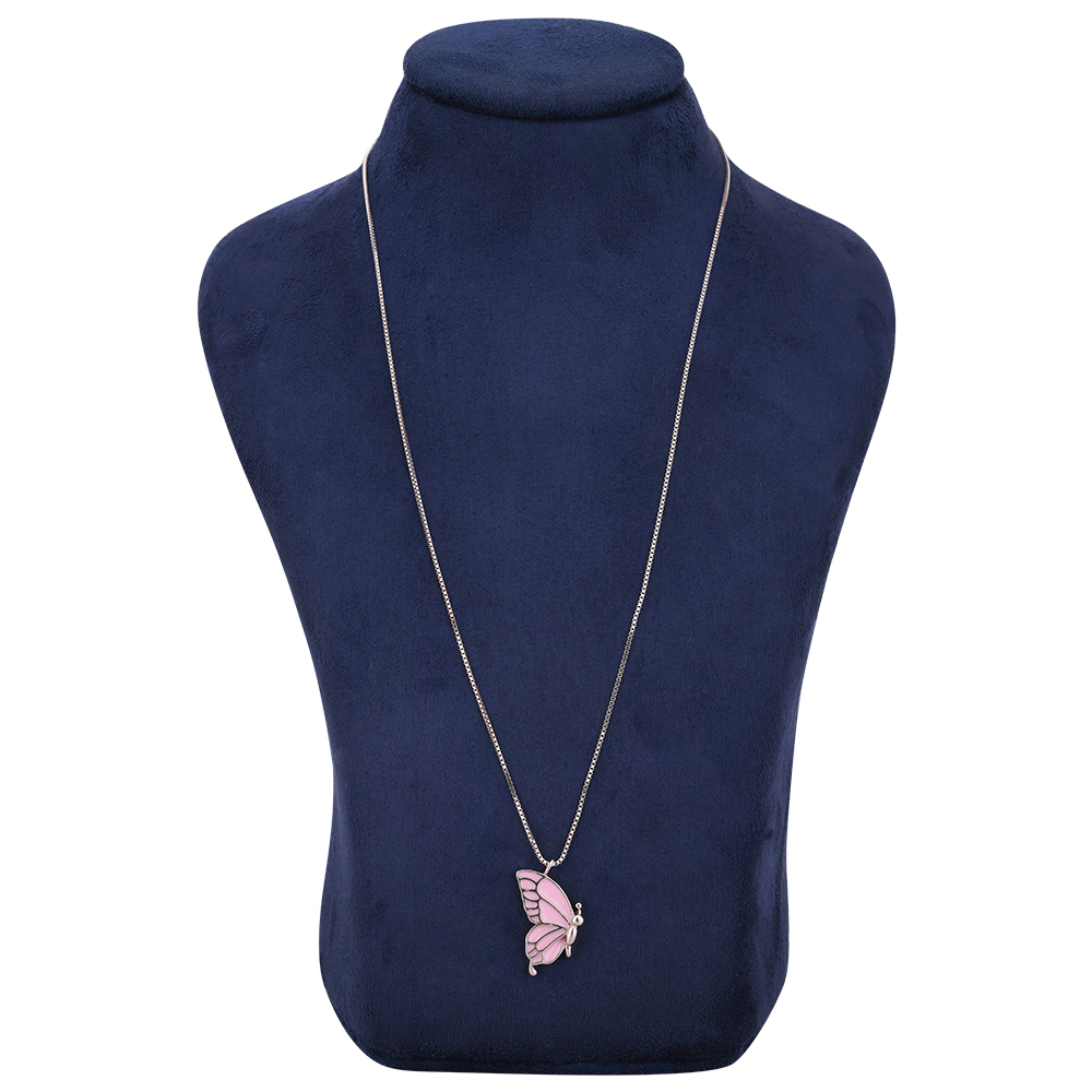 LeZilver SoftGlow Pure Silver Baby Neck Chain