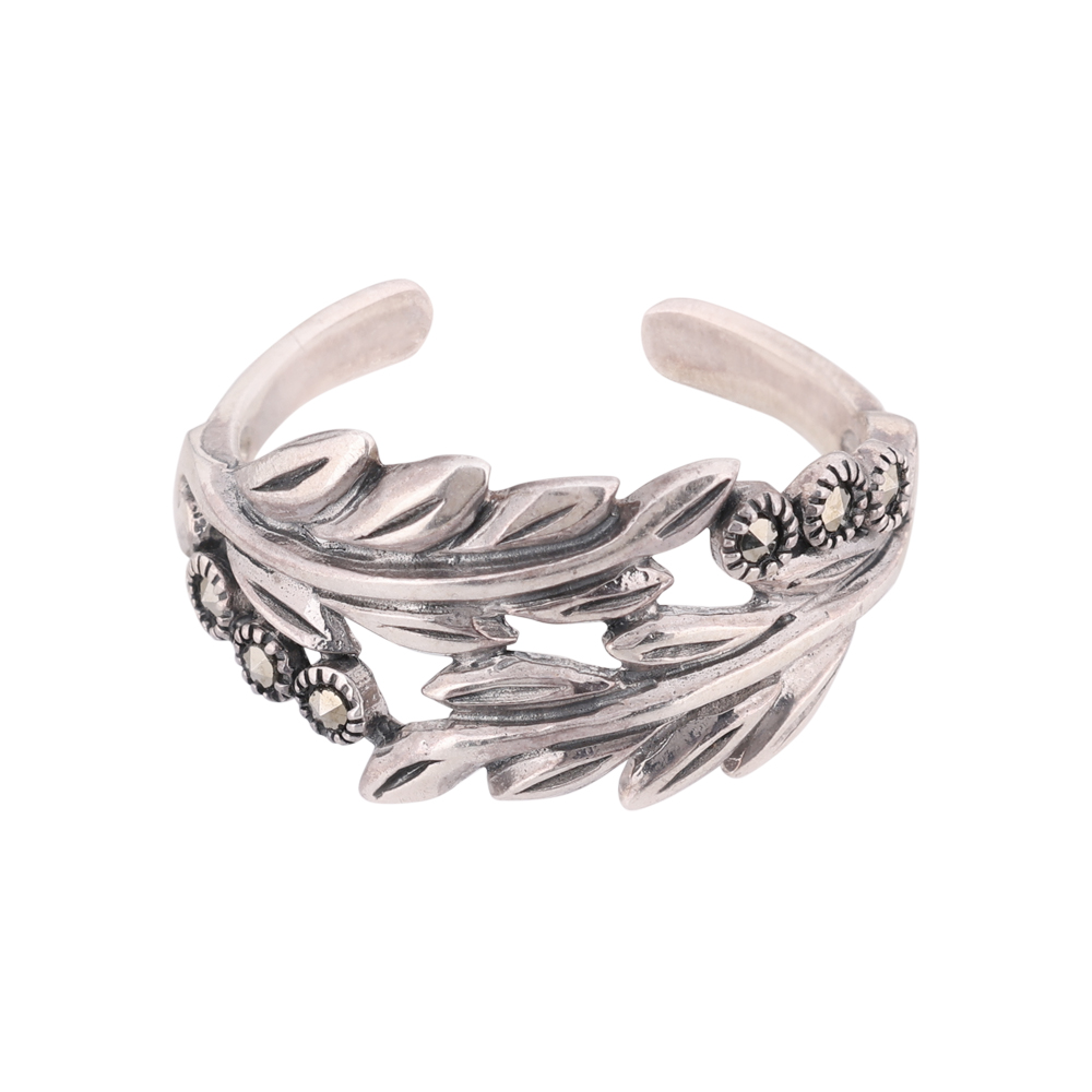 LeZilver 92.5 Sterling Silver Toe Ring for Women | Lightweight Adjustable Design